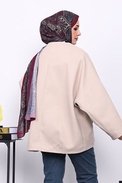 İmajButik Μπουφάν με επένδυση με λεπτομέρεια από κασετίνα με κουμπιά βιζόν