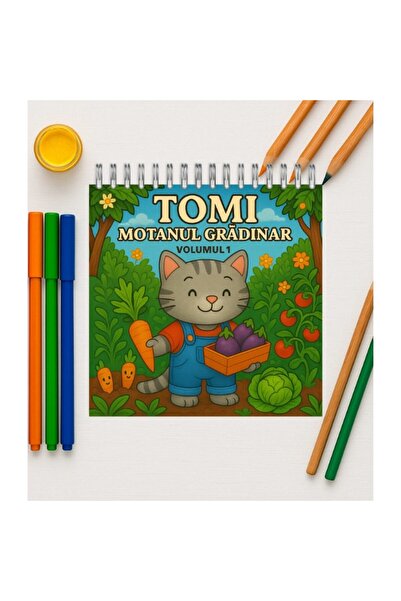 OBRO Τόμι – Βιβλίο ζωγραφικής για παιδιά & ενήλικες, Τόμος 1 «Η γάτα κηπουρός...