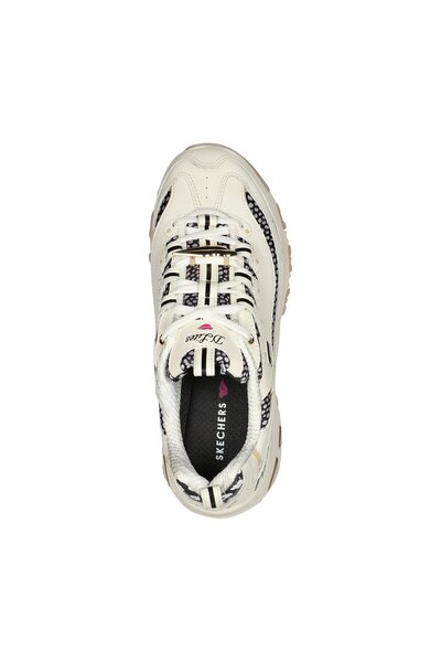 SKECHERS Women's D'Lites White Floral Sneakers - EU Size 41