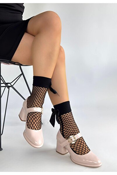 Erbilden Weys Bej Rugan Topuklu Ayakkabı