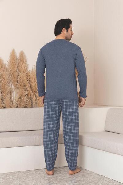 Sude HOMEWEAR Men's Long Sleeve Pajama Set