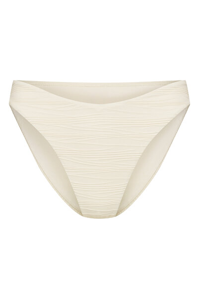 ESOTIQ Women's Bikini Bottom Briefs Panties V-Waist Classic Style Textured Beach Pool | Anaise