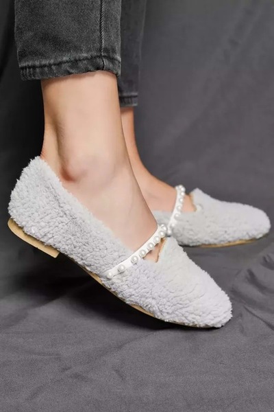 AYAKCİTY Kadın İncili Ev Babeti Yünlü