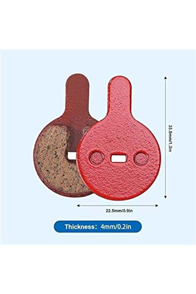Generic Scooter & Bike Disc Brake Pads, 4 Pairs Gum Semi-Metal for BB5 M446 Electric Bikes