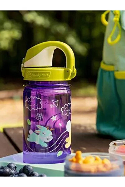 Nalgene By Styli OTF Kids Water Bottle, Purple Jackalope Sustain
