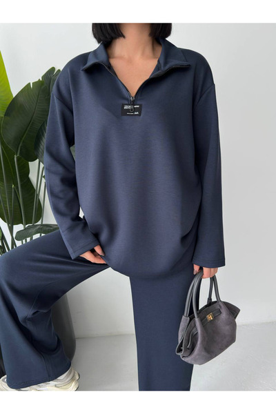 Butik Half-Zip Smoked Modal Suit