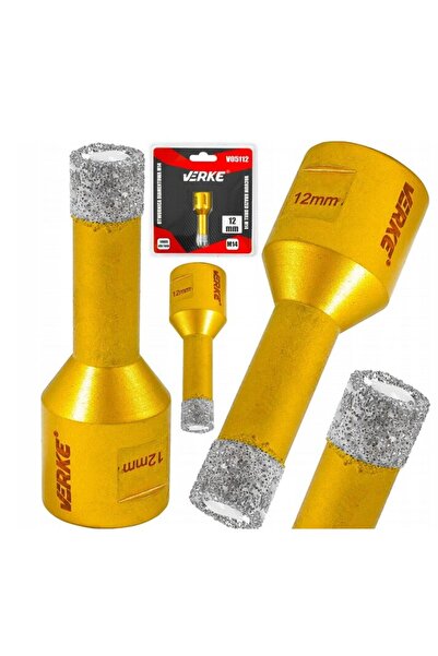 VERKE Carota diamantata pentru placi ceramice, marmura, piatra naturala, gresie, beton 12 mm