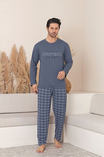 Sude HOMEWEAR Men's Long Sleeve Pajama Set