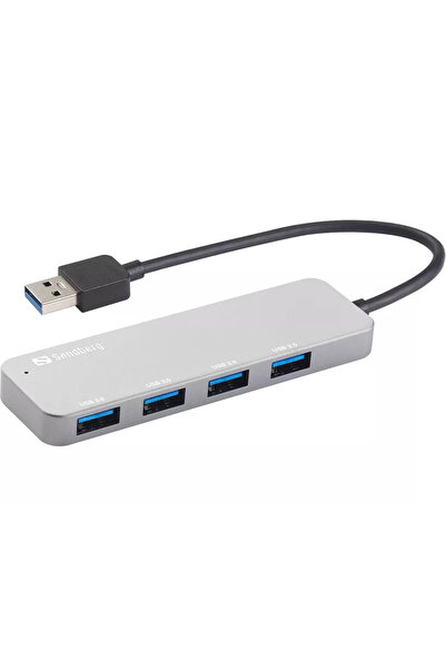 Sandberg Hub USB 3.0 333-88 Saver 4 porturi argintiu
