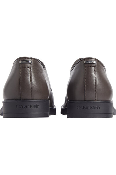 Calvin Klein Men Brown Leather Derby Shoes