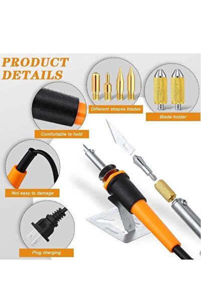 Generic 30-Piece Electric Hot Knife Set for Cutting, Carving & Wood Burning - Ideal for Foam & Cloth