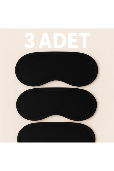 ALTUMED GLOBAL MEDİKAL 3 ADET Yumuşak Rahat Uyku Bandı Uyku Gözlüğü Araba Ev ...