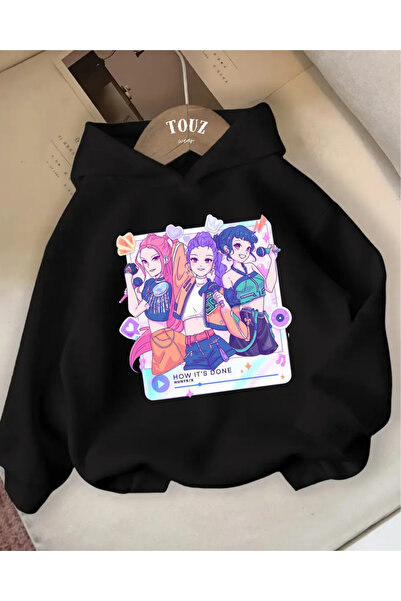Touz Moda Young Kpop Demon Hunters 3-Thread Thick Sweet Hoodie