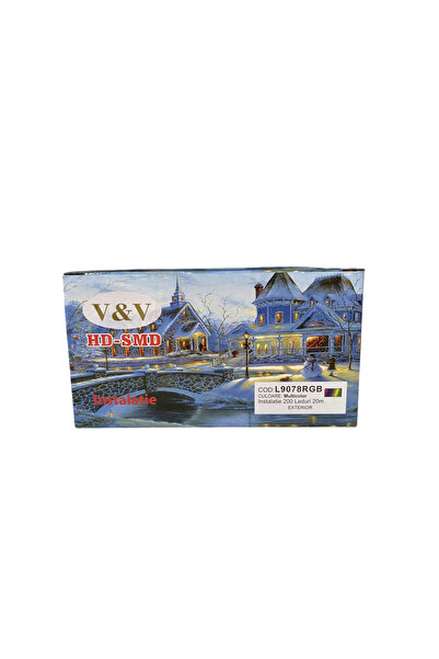 VNV Christmas Linear Light String, 20 m, 200 LEDs, Model 9081 WW, Warm White, Indoor/Outdoor