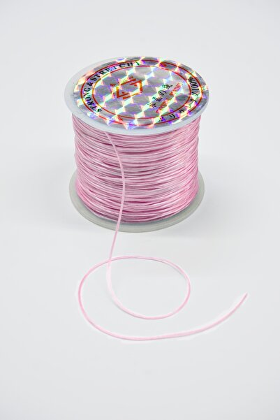 Dokumarkt 0.5mm Very Thin Soft Round Fiber Rubber String - Bracelet Beading Accessory Elastic - 50 Meters