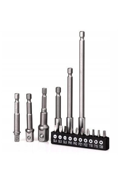 Kraft Adapter and bit set, 16 pieces,