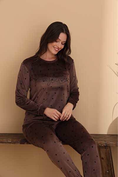 ELİTOL Velvet Be You Women's Pajama Set