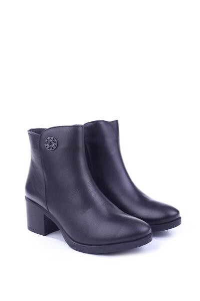 Castle Black 92160-1 Ghete de damă din piele naturală cu toc de 5,5 cm