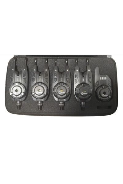 prokarpfishing Set 4 avertizori cu statie cu penar, snagbar m5