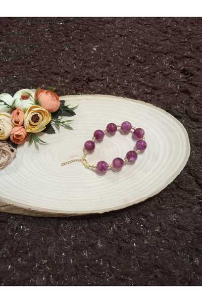 golden takış Purple Top Bracelet