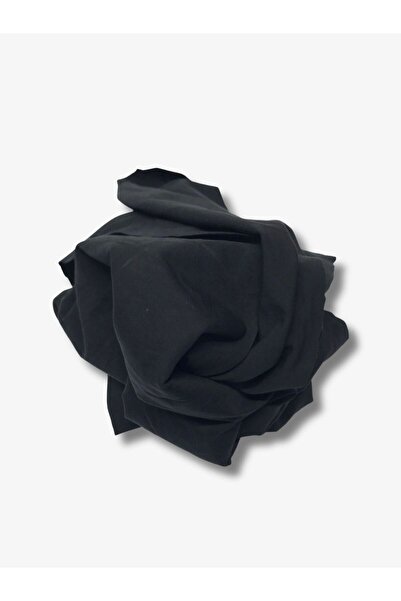 Yiğit Kumaş Ελαστικό ύφασμα από χτενισμένο πολυεστέρα, Μέγεθος 70x170 cm Μαύρο Χρώμα