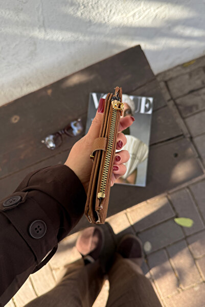 La La'Graccio Paris La'Graccio Paris Women's Day Suede Wallet Brown Suede