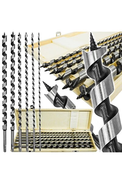 VERKE Set burghie pentru lemn, lungime 460 mm, 6 piese,