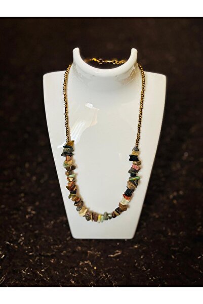 golden takış قلادة من الحجر الطبيعي العتيق