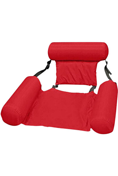 SDEPOT Scaun gonflabil ®, fabricat din PVC durabil și rezistent, roșu