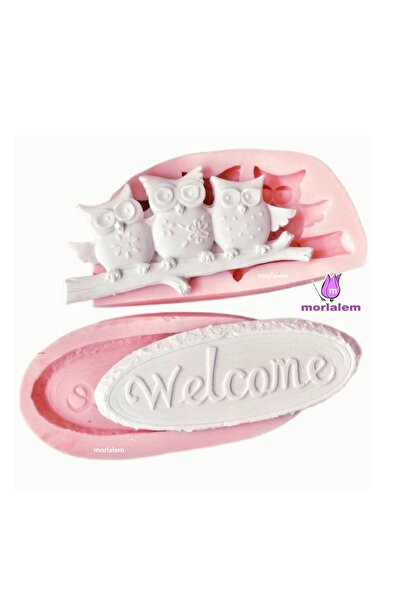morlalem m Welcome Dalda Owls, 3 Owls on a Branch Silicone Mold K-1116, Scent...