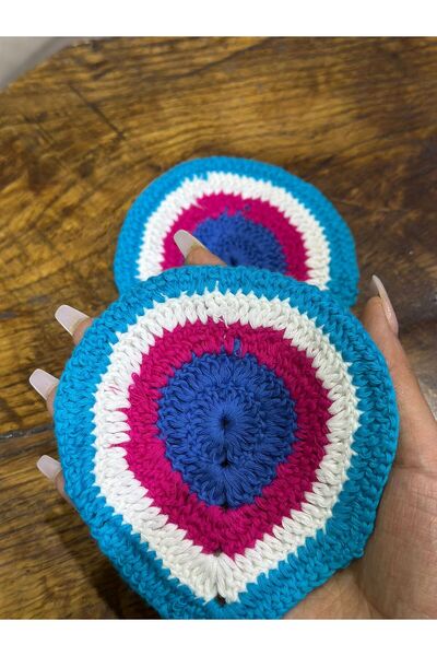 Gönülden Tasarım 2 BUC. APPLICAȚIE DE CUSUT CU din material subțire OCHI 14X11 CM