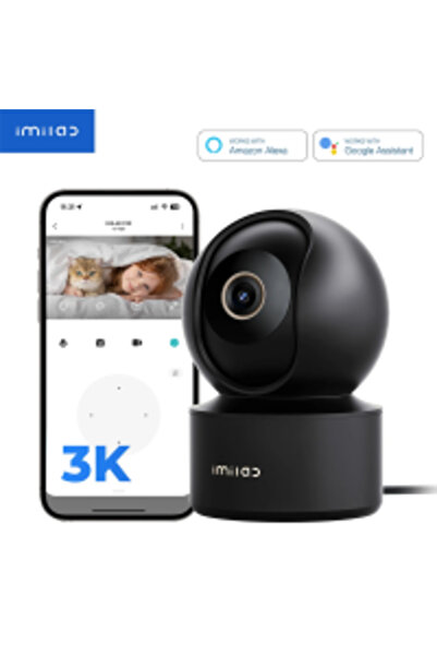 Imilab Smart Indoor 3K Wired Wi‑Fi Surveillance Camera C22 - Black