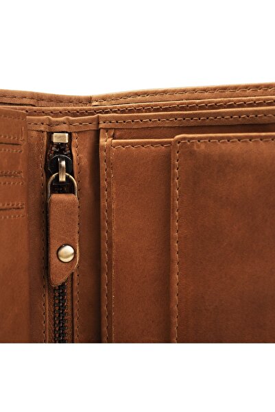 The Chesterfield Brand Men's wallet, The Chesterfield Brand, with RFID protection, made of genuine leather, Ruby, Cognac brown