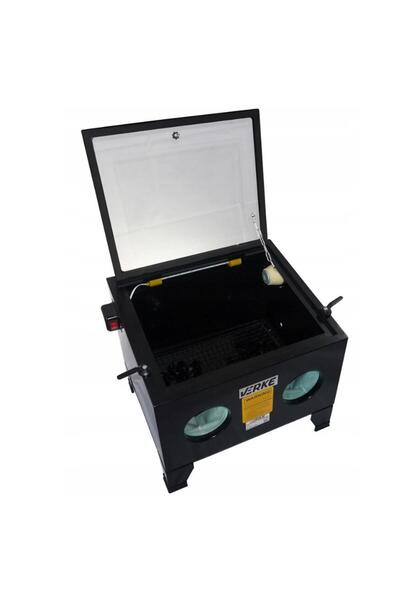 VERKE Sandblasting cabin, parts cleaning, 90 L, electric,