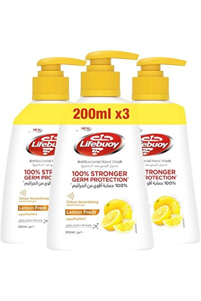LİFEBUOY Antibacterial Liquid Hand Wash, Fresh Lemon, 200 ml