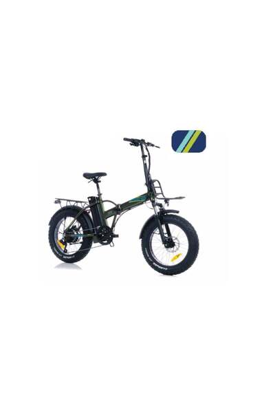 Corelli BROSTER MOONER FAT BIKE ELEKTRİKLİ KATLANIR BİSİKLET 42CM HD 20 JANT 7 VİTES METALİK MAVİ