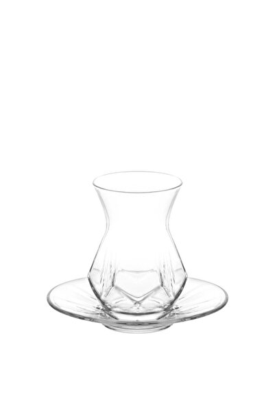 OEM Set of 6 Cups and 6 Saucers LAV, Model Alya, for Tea and Coffee, 165 ml