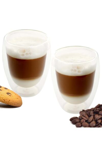 OEM Set of 2 Coffee Glasses, Extra Quality, Nordic Schiller, Double-Layer, 350 ml
