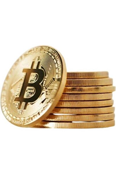 Generic 10 قطع من عملات بيتكوين التذكارية مع حافظة عملات، مجموعة بيتكوين مادي...