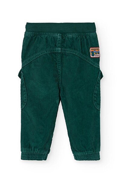 Boboli Boys' Velvet Trousers with Elasticated Cuffs