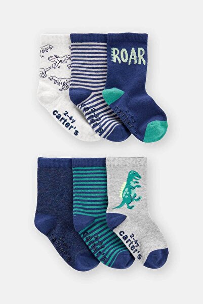Carter's Boy's Patterned 6-Piece Socks