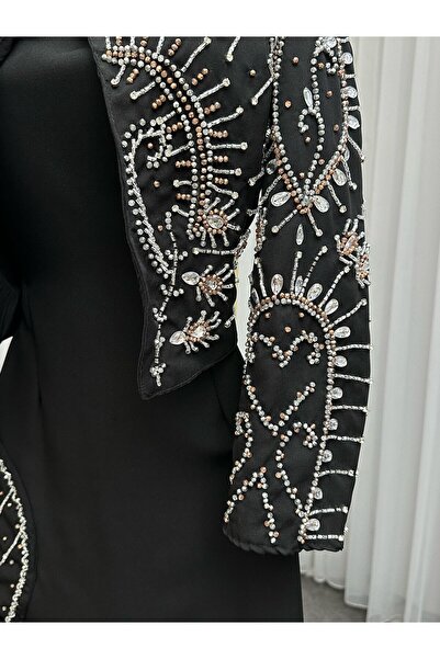 Heidi Black dress, embroidered jacket