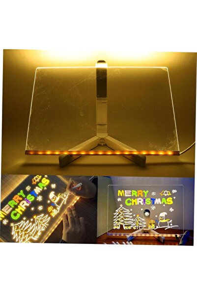 GOLD BE Led Smart Acrylic Message Board – Transparent and Colorful Writing Board