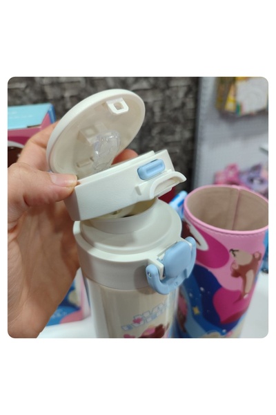 senacacollection Diller Steel Thermos Flask with Bag and Strap 580 ml Double Drink 1 Pc