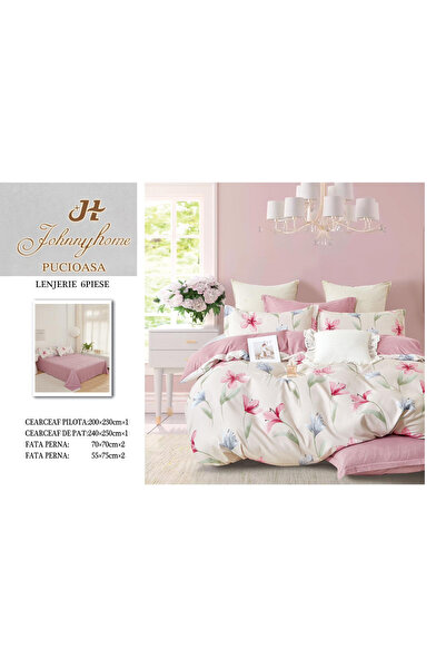 FIONNA.RO Lenjerie De Pat Finet - Crem/Roz Magnolii