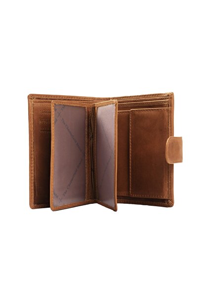 The Chesterfield Brand Men's wallet, The Chesterfield Brand, with RFID protection, made of genuine leather, Ruby, Cognac brown