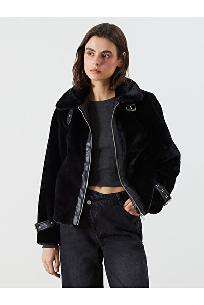 LC Waikiki Rmz Gi̇yi̇m Farkiyla Jacket Roba Collar Women's Fur Coat