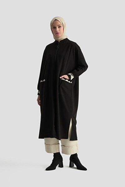 Armine TREND Boydan Zippered Ribbed Crepe Wear It Black 25Kt556