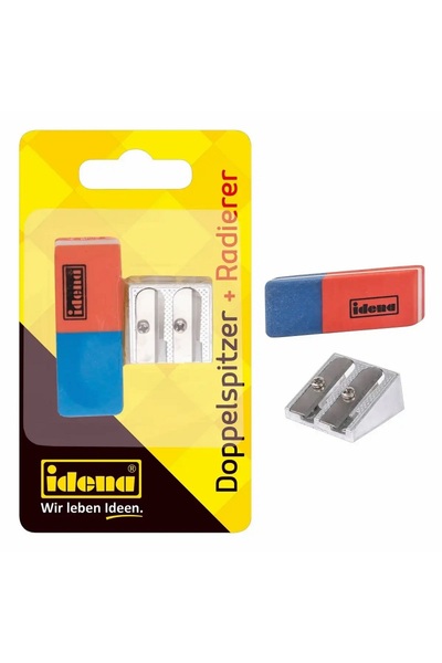 Idena Set ascutitoare dubla + radiera creion cerneala