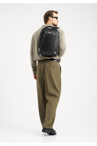 Wittchen Rucsac de călătorie multifuncțional pentru bărbați, pentru avion, negru, poliester